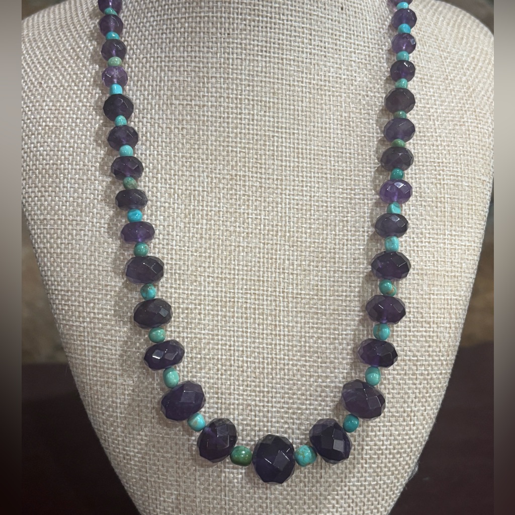 Jay King Amethyst, And Turquoise Necklace